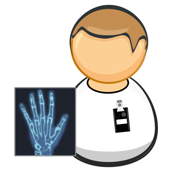 Radiology worker - Free SVG